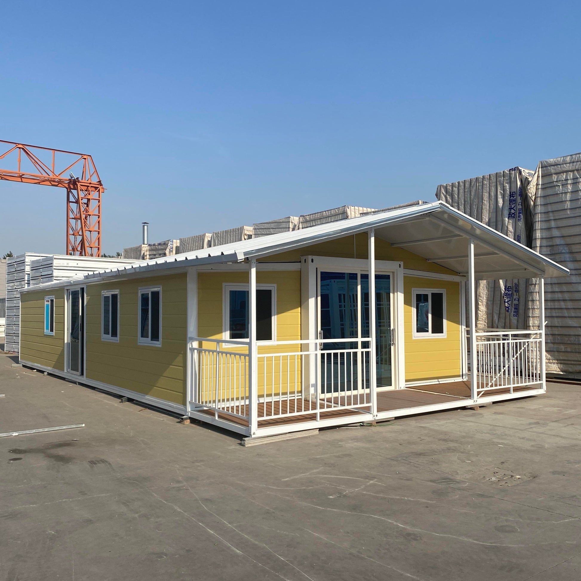 Prefab expandable container house
